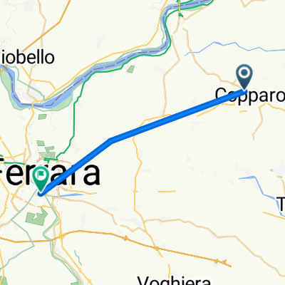 De Via Naviglio 41, Copparo a Via Cesare Goretti, Ferrara