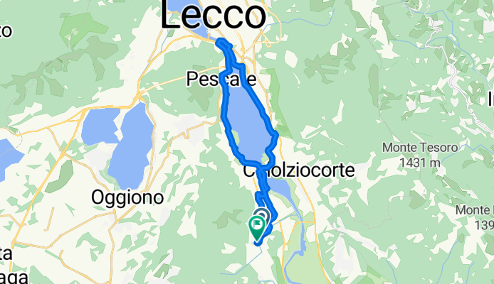 Relaxed route in Valgreghentino