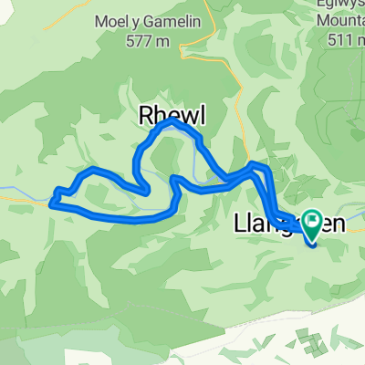 Restful route in Llangollen