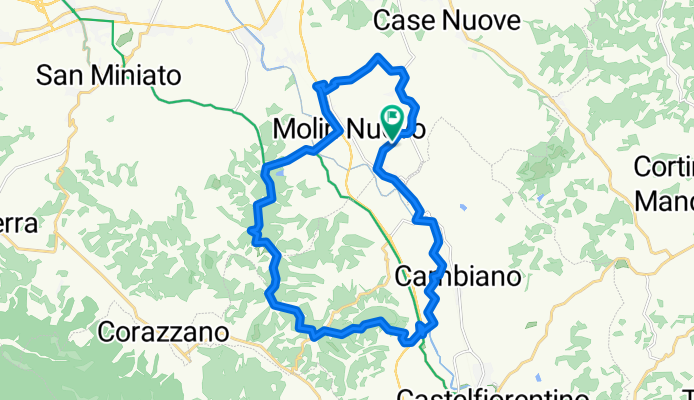 Restful route in Empoli