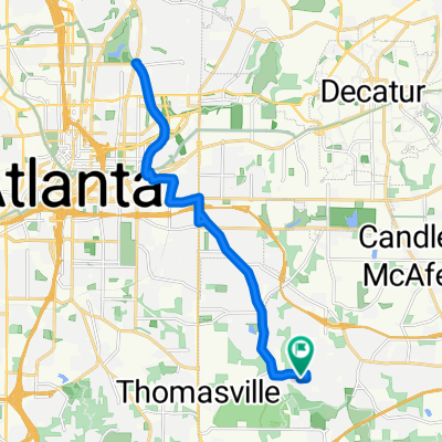 Moderate route in Atlanta