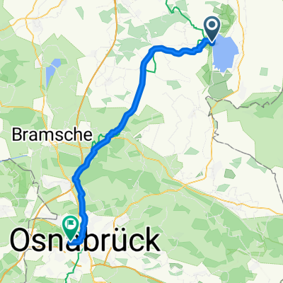 Route nach Rheiner Landstraße 21, Osnabrück