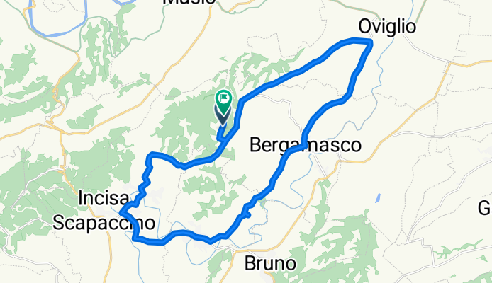 Supersonic route in Incisa Scapaccino