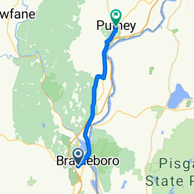 79 Estey St, Brattleboro to 127 Main St, East Dummerston