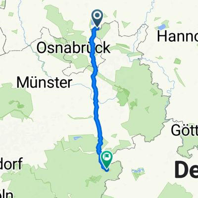 Mittelort 1, Quernheim to Nuhnestraße 2–4, Winterberg