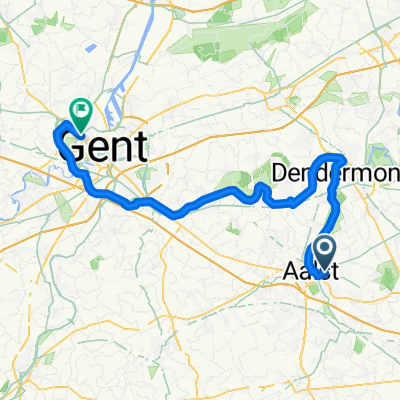 Met de fiets naar moeder