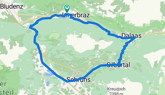 Klostertaler Straße 6, Außerbraz nach Klostertaler Straße 6, Außerbraz