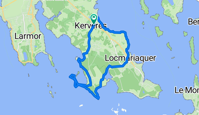 Itinéraire à partir de Kerveresse 4, Locmariaquer