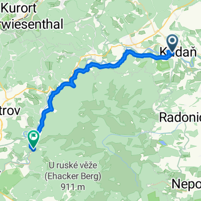 U Splitu, Kadaň to Kyselka