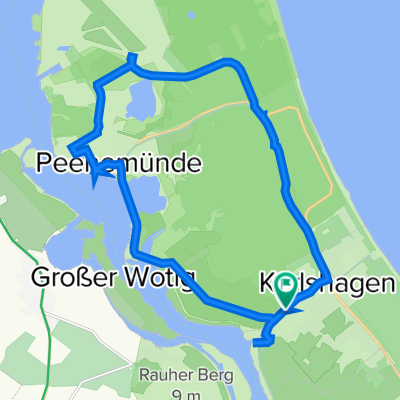 Relaxed route in Karlshagen