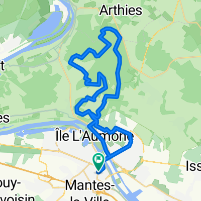 Itinéraire modéré en Mantes-la-Jolie