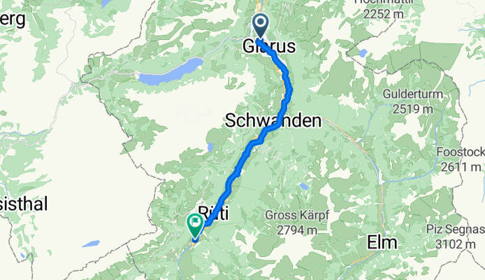 Lurigenstrasse 9, Glarus nach Poststrasse 14, Glarus Süd