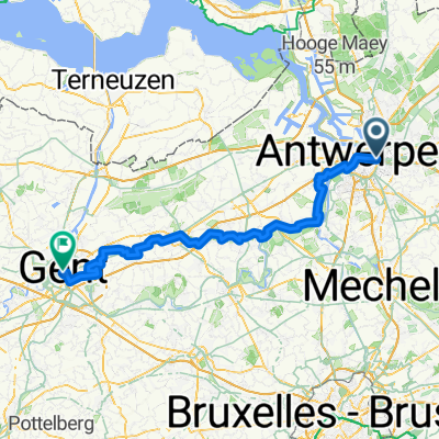R2 Antwerpen - Gent - Bikemap Full