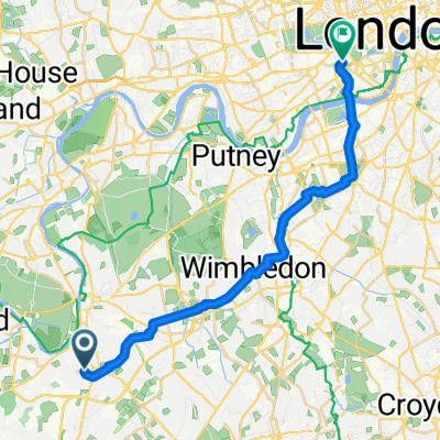 15 Ashcombe Avenue, Surbiton nach 39 Chesham Place, London