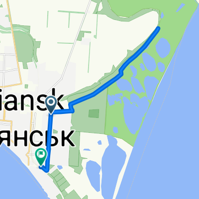 От Мичурина улица, Бердянск до Курортная улица, 74, Бердянск