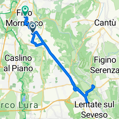 Da Via Guglielmo Marconi 7, Fino Mornasco a Via Scalabrini 8, Fino Mornasco