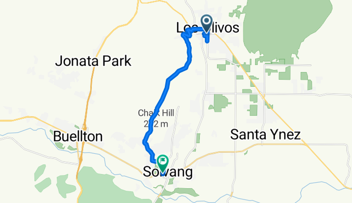 2375 Alamo Pintado Ave, Los Olivos to 487 Atterdag Rd, Solvang