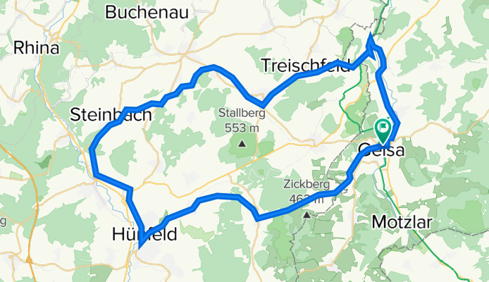Geisa - Kegelspiel-Radweg - Hünfeld - Geisa