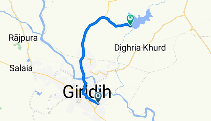 Route from Station Road, Giridih