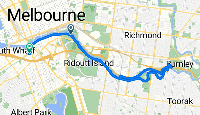 Boathouse Drive, Melbourne to 63 Whiteman Street, Southbank