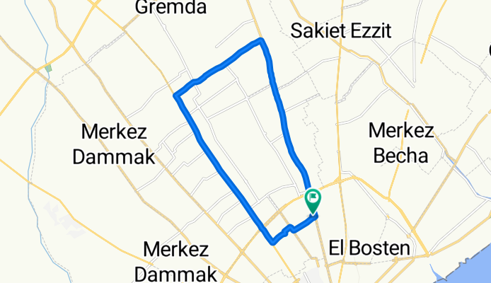De Sfax Nord à نهج عبد العزيز الثعالبي 2, Sfax