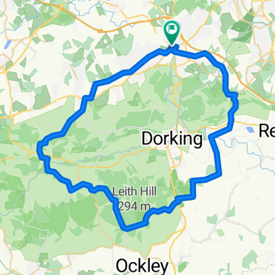 Leatherhead-Brockham-Abinger-Efingham-Leatherhead
