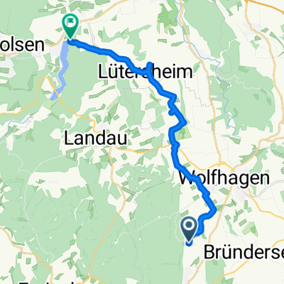 Langsame Fahrt in Wolfhagen
