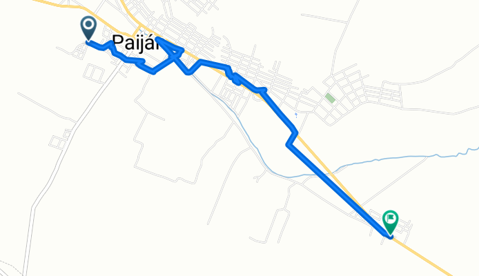 De Calle Libertad 613, Paiján a Carretera Panamericana Norte