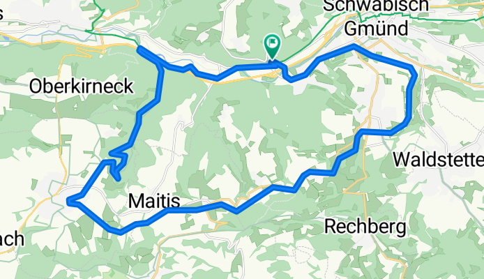 Schwäbisch Gmünd - Wäschenbeuren (auf alter Bahntrasse) CLONED FROM ROUTE 66718