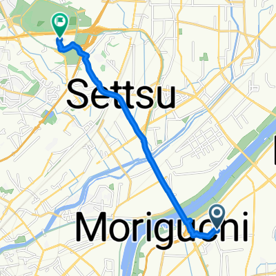 14-16, Satahigashimachi 1-Chōme, Moriguchi-Shi to 2-1, Senribampakukoen, Suita-Shi