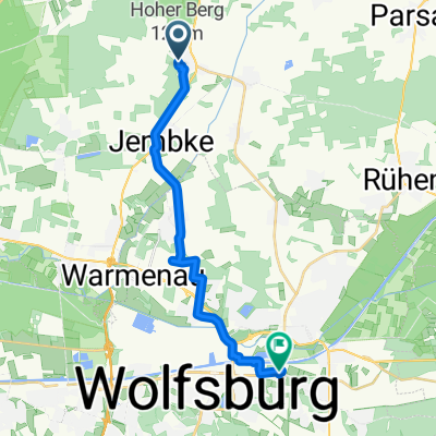 Am Funkberg 7, Barwedel nach Beesestraße 1, Wolfsburg