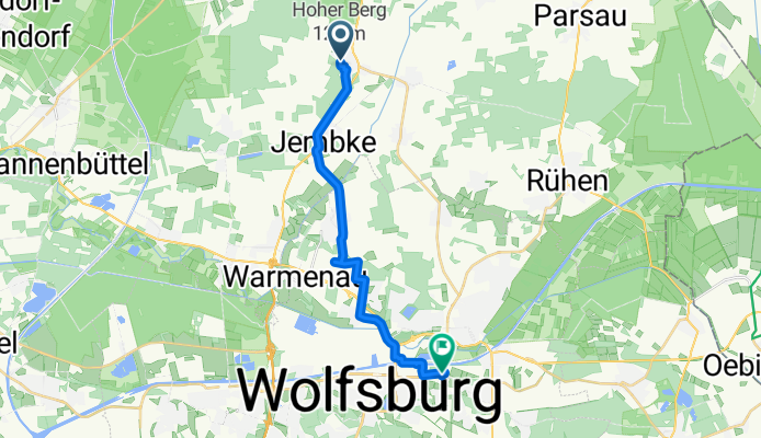 Am Funkberg 7, Barwedel nach Beesestraße 1, Wolfsburg