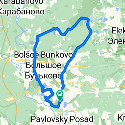 От улица Спортивная 8, Большие Дворы до улица Спортивная 17, Большие Дворы