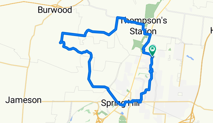 16 Mile Route to Spring Hill