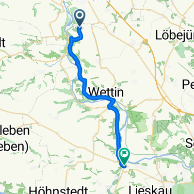 Amtsberg 19, Rothenburg nach Straße der Einheit 11, Salzmünde