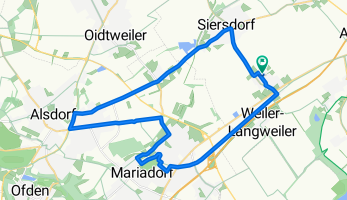 Langsame Fahrt in Aldenhoven