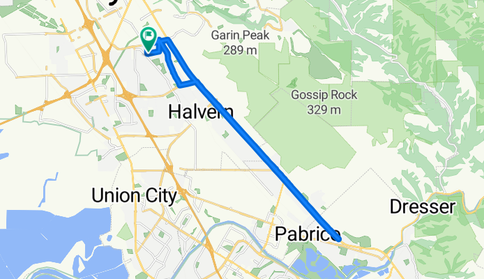 Relaxed route in Hayward