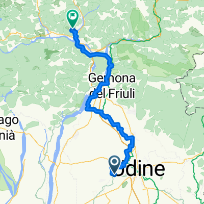 Da Via Lazio 29, Colloredo di Prato a Via Enfretez 3, Fusea