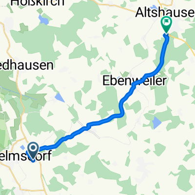 Schmiedergässle 3, Wilhelmsdorf nach Max-Planck-Straße 6, Altshausen
