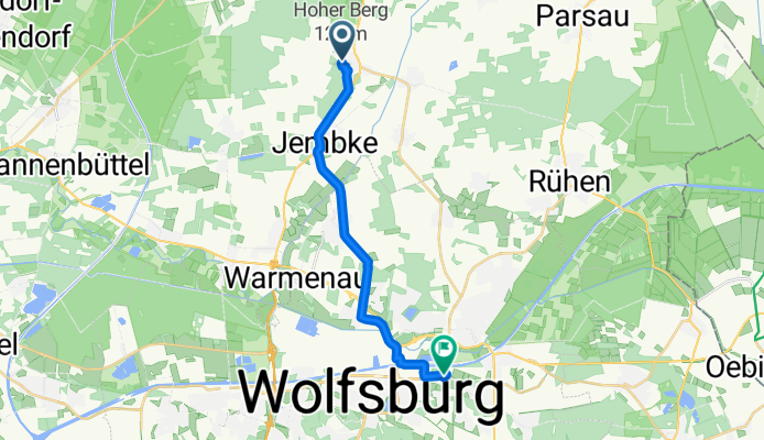 Am Funkberg 7, Barwedel nach Beesestraße 1, Wolfsburg