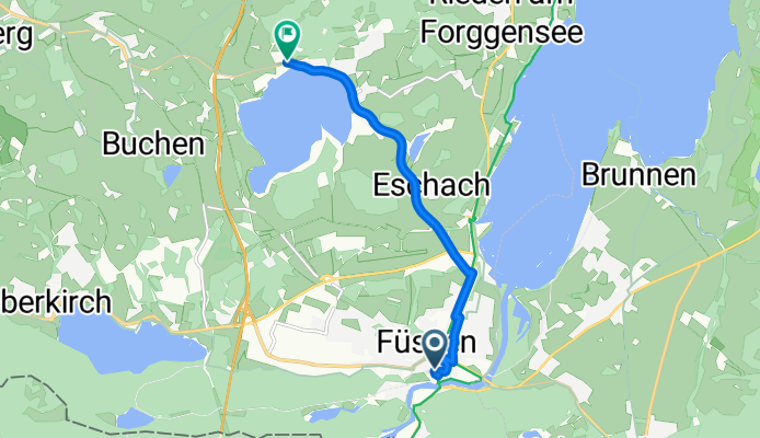 Ritterstraße 1–9, Füssen nach Uferstraße, Füssen