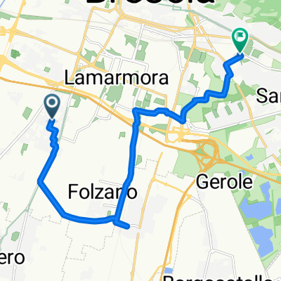 Da Traversa Ottava Villaggio Sereno 7, Brescia a Via Marziale Ducos 3, Brescia