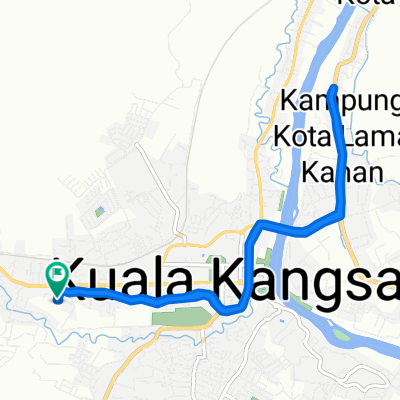 Moderate route in Bukit Chandan