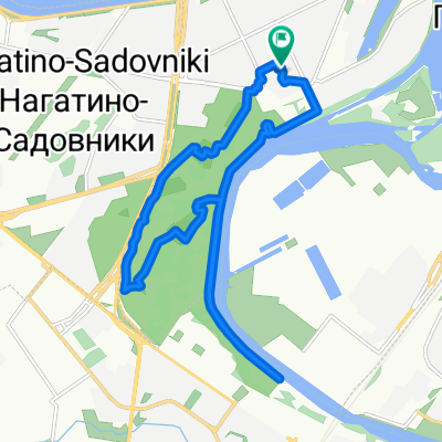 От Затонная улица, 8к2, Москва до Затонная улица, 8к2, Москва