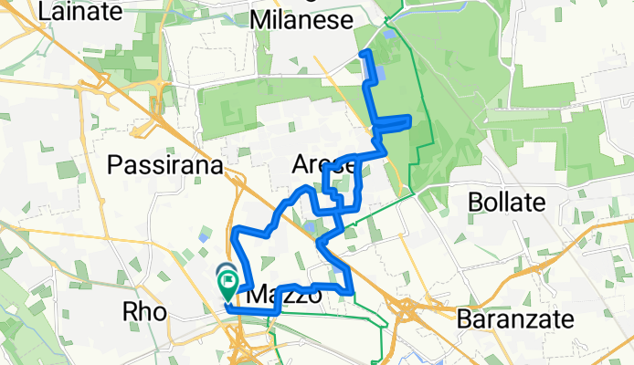 Da Via Umberto Pellegrini 10, Rho a Via Umberto Pellegrini 6, Rho