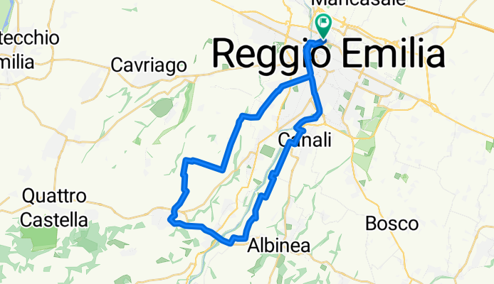 Da Via Umberto Cagni 14, Reggio Emilia a Via Umberto Cagni 14, Reggio Emilia