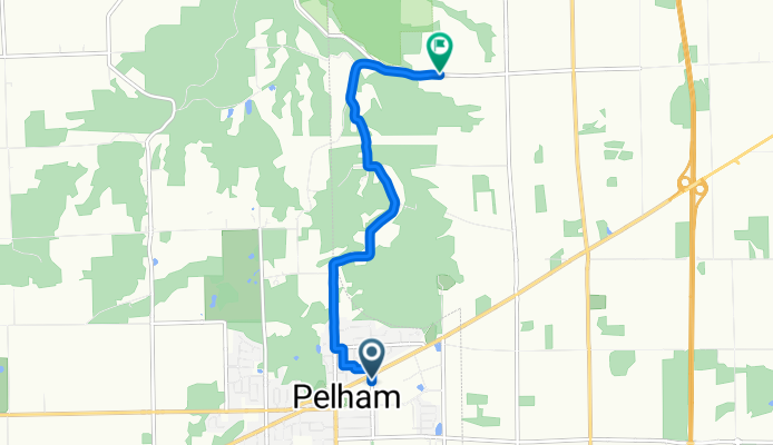 1441 Station St, Pelham to 2817–2941 Holland Rd, Thorold
