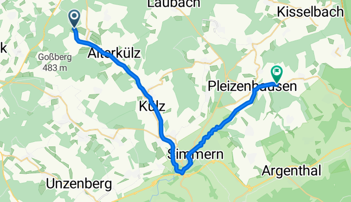 Restful route in Rayerschied