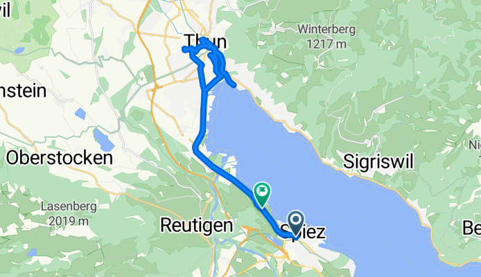 Moderate route in Spiez