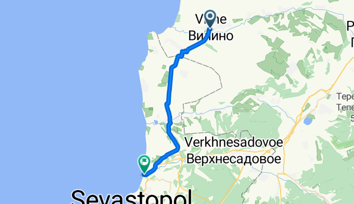 маршрут с улица Ленина, Вилине